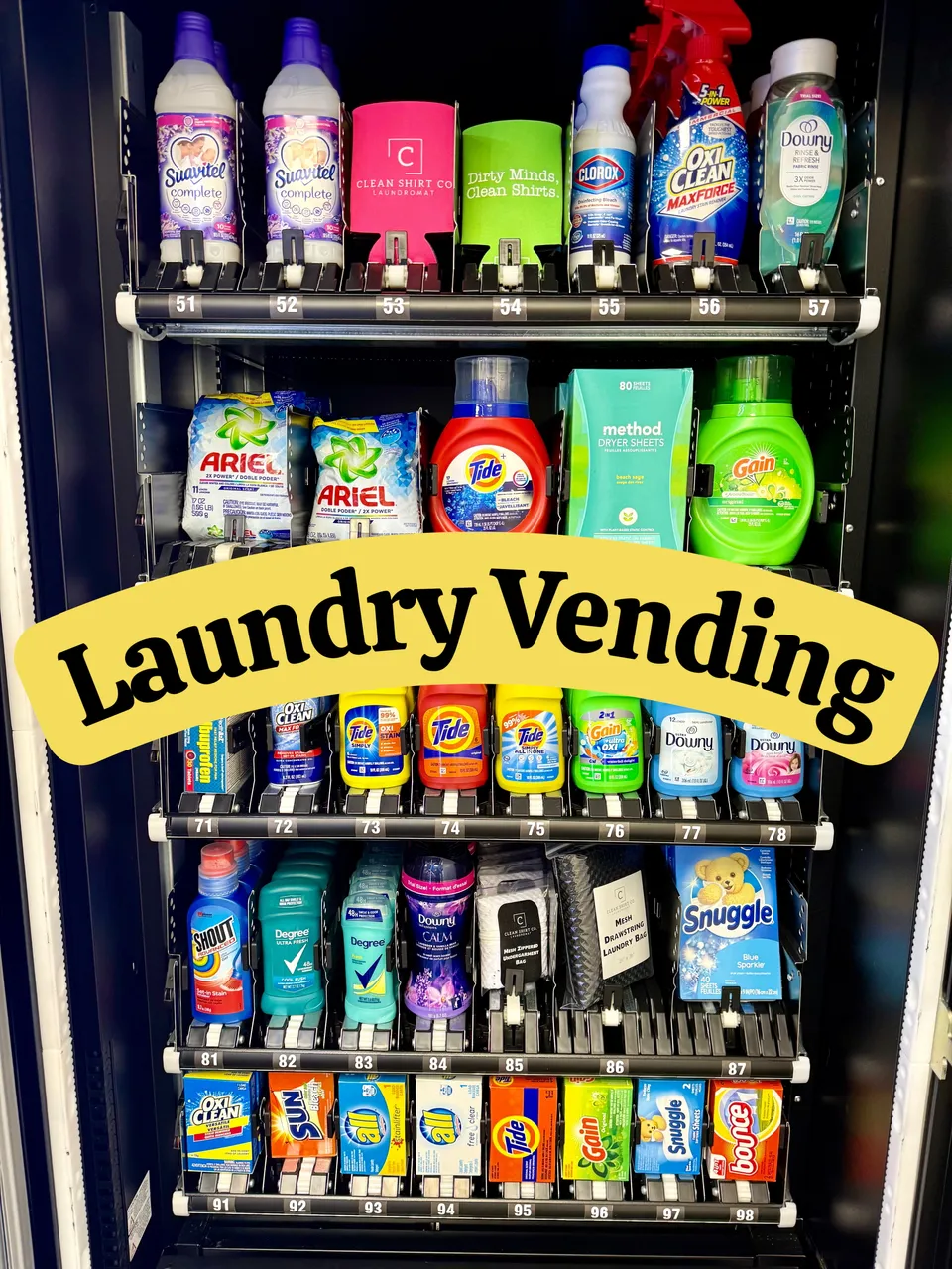 What's Inside of Clean Shirt Co. Laundry Vending Machine?